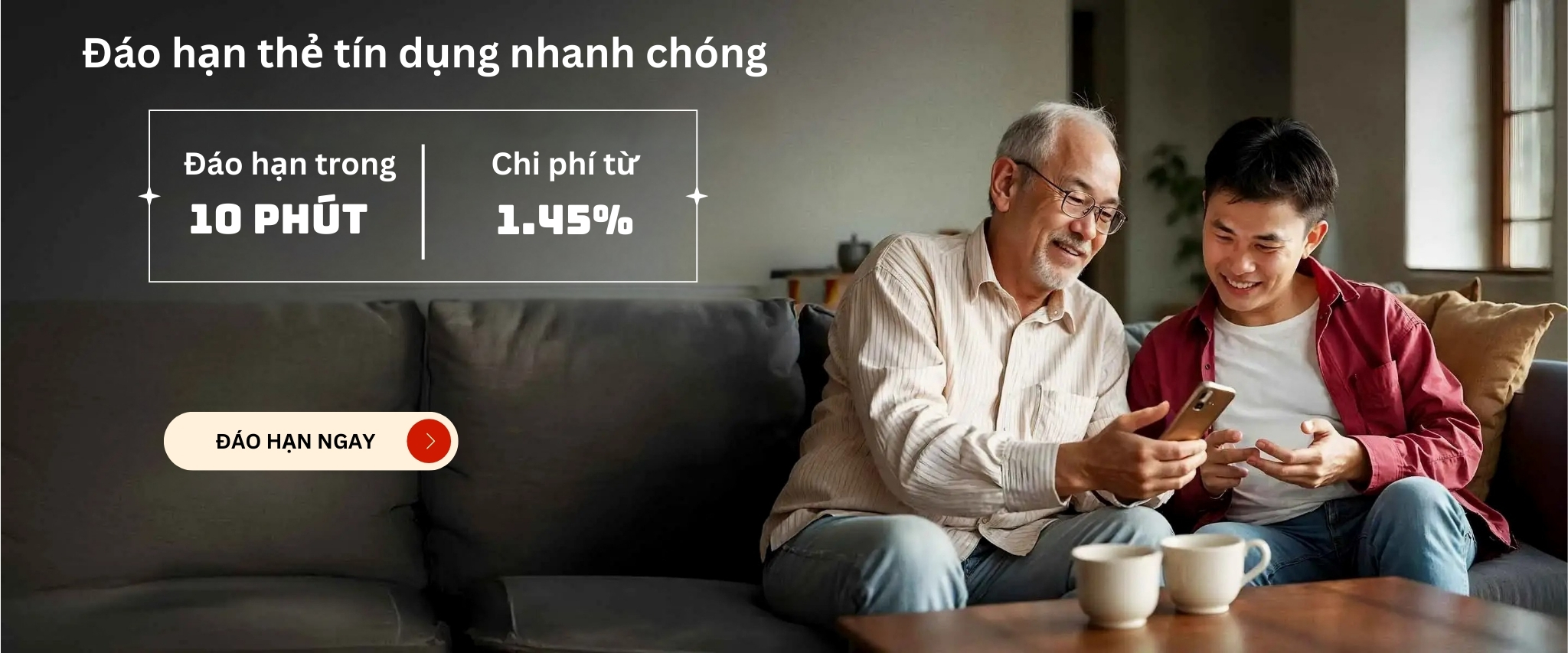 Đáo Hạn Thẻ Tín Dụng 1.45%